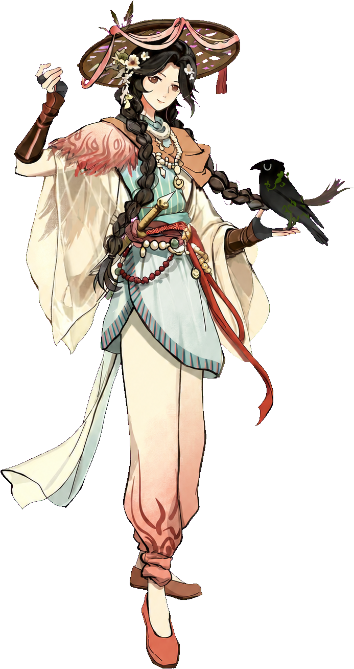 山野行装女性角色设定