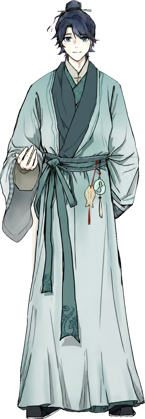 青衫书生男性角色设定
