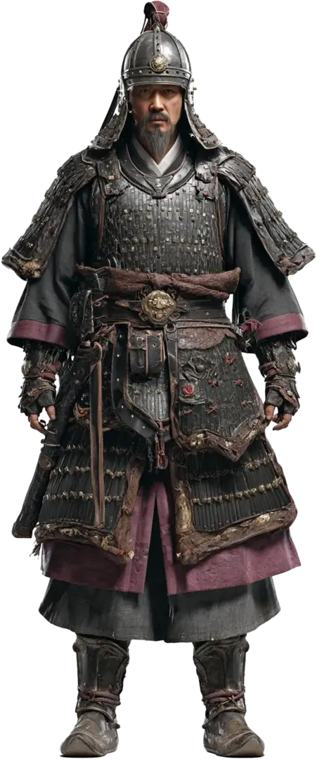 黑甲武将服装设定